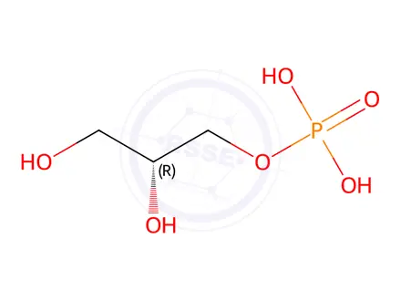 Chemical structure of sn-[UL-13C3]glycerol 3-phosphatedisodium salt