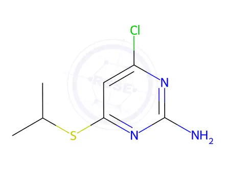 Chemical structure of 4-Chloro-6-(isopropylthio)pyrimidin-2-amine