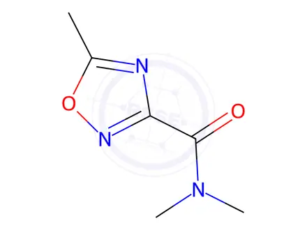 Chemical structure of 1,2,4-Oxadiazole-3-carboxamide, N,N,5-trimethyl-