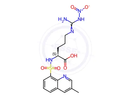 Chemical structure of Argatroban Impurity 66