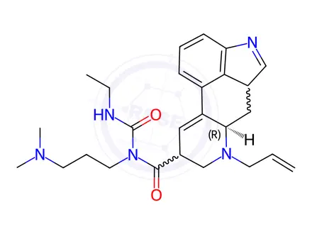 Chemical structure of 9,10-Didehydro Cabergoline