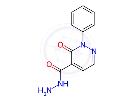 Chemical structure of 4-Pyridazinecarboxylicacid,2,3-dihydro-3-oxo-2-phenyl-,hydrazide(9CI)