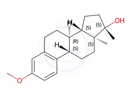 Chemical structure of 3-Methoxy-17α-methylestra-1,3,5(10)trien-17β-ol