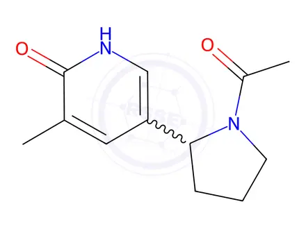 Chemical structure of 5-(1-Acetylpyrrolidin-2-yl)-3-methylpyridin-2(1H)-one