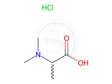 Chemical structure of N,N-Dimethylalanine Hydrochloride