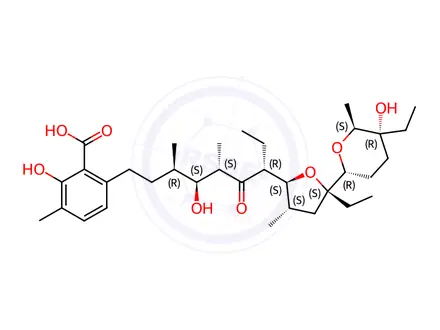 Chemical structure of Lasalocid