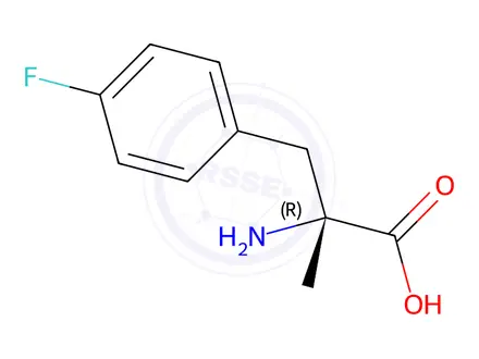 Chemical structure of H-4-fluoro-α-Me-D-Phe-OH
