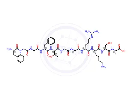 Chemical structure of Orphanin FQ(1-11)