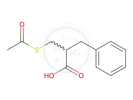 Chemical structure of Racecadotril impurity 18