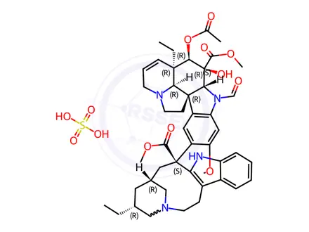 Chemical structure of Vincristine EP Impurity B Sulfate