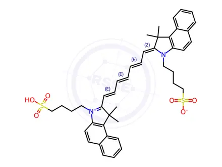 Chemical structure of Indocyanine Green