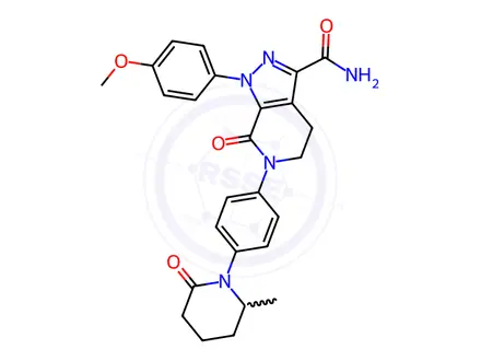 Chemical structure of Apixaban Impurity BMS-778960-01