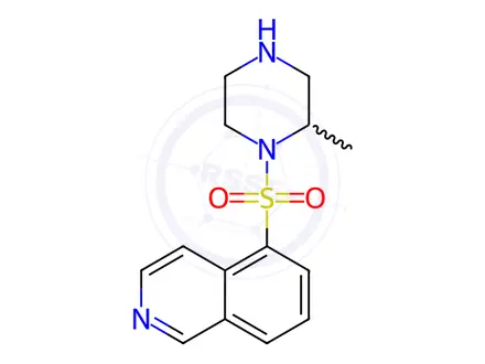 Chemical structure of 1-(5-Isoquinolinesulfonyl)-2-methylpiperazine Dihydrochloride