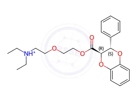 Chemical structure of 1,4-Benzodioxan-2-carboxylic acid, 3-phenyl-, 2-(2-(diethylamino)ethox y)ethyl ester, citrate, (E)-