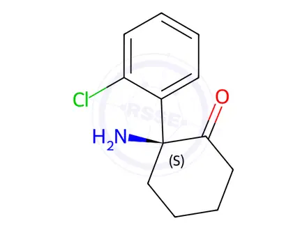 Chemical structure of (S)-Norketamine