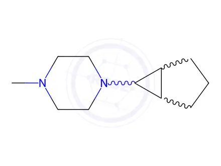 Chemical structure of Piperazine, 1-bicyclo[3.1.0]hex-6-yl-4-methyl-(8CI)