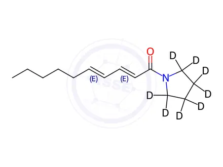 Chemical structure of Sarmentine-d8