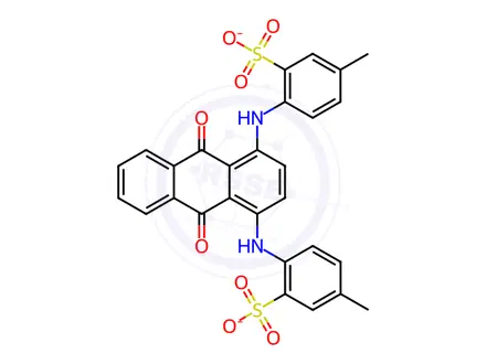 Chemical structure of Acid Green 25