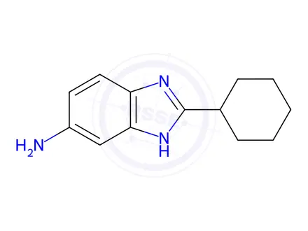 Chemical structure of 2-Cyclohexyl-1H-benzoimidazol-5-ylamine Dihydrochloride