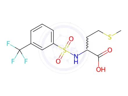 Chemical structure of ((3-(Trifluoromethyl)phenyl)sulfonyl)methionine