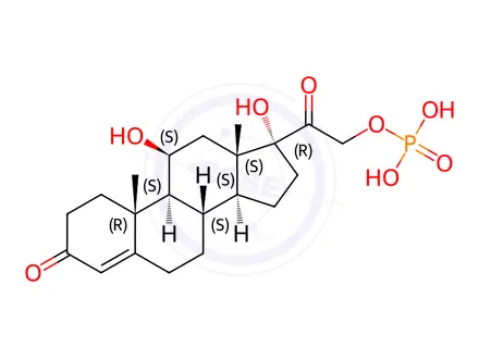Chemical structure of Hydrocortisone Phosphate Triethylamine