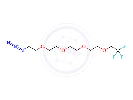 Chemical structure of 14-Azido-1,1,1-trifluoro-3,6,9,12-tetraoxatetradecane