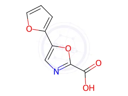 Chemical structure of 5-(Furan-2-yl)oxazole-2-carboxylic acid