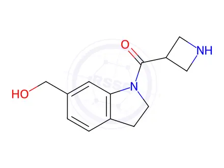 Chemical structure of Azetidin-3-yl(6-(hydroxymethyl)indolin-1-yl)methanone