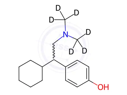 Chemical structure of rac Deoxy-O-desmethyl Venlafaxine-d6