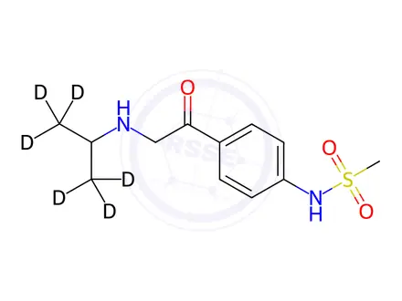 Chemical structure of Oxo Sotalol-d6 Hydrochloride