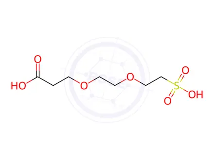 Chemical structure of 3-(2-(2-Sulfoethoxy)ethoxy)propanoic acid