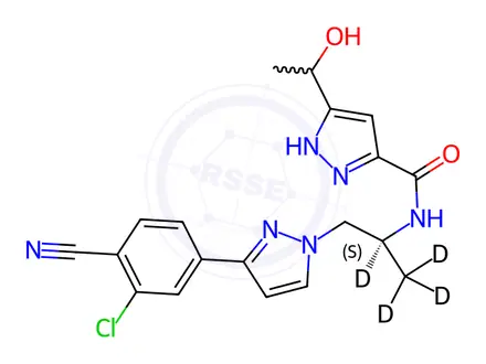 Chemical structure of Darolutamide D4