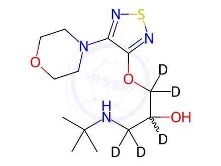 Chemical structure of rac Timolol-d5 Maleate
