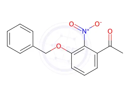Chemical structure of 1-[2-Nitro-3-(phenylmethoxy)phenyl]ethanone