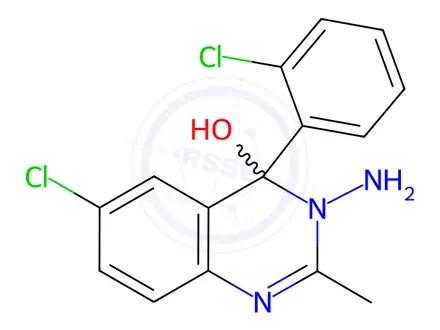 Chemical structure of Triazolam Related substance A