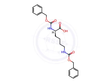 Chemical structure of Z-D-Lys(Z)-OH