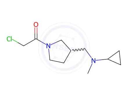 Chemical structure of 2-Chloro-1-(3-(((cyclopropylmethyl)amino)methyl)pyrrolidin-1-yl)ethanone