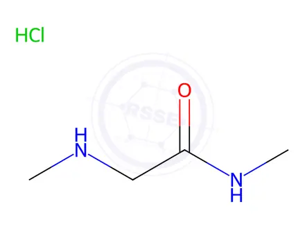 Chemical structure of N-Methyl-2-(methylamino)acetamide HCl