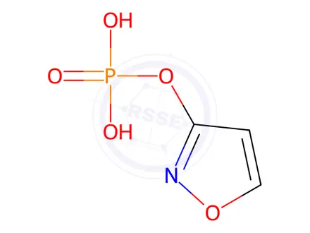 Chemical structure of 3-Isoxazolol,dihydrogenphosphate(ester)(9CI)