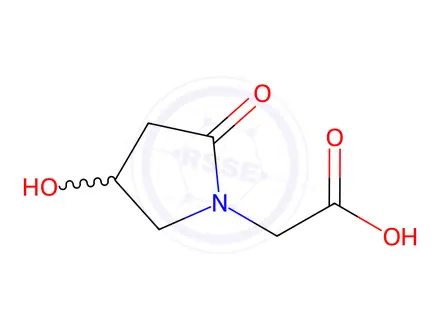 Chemical structure of oxiracetam impurity IV