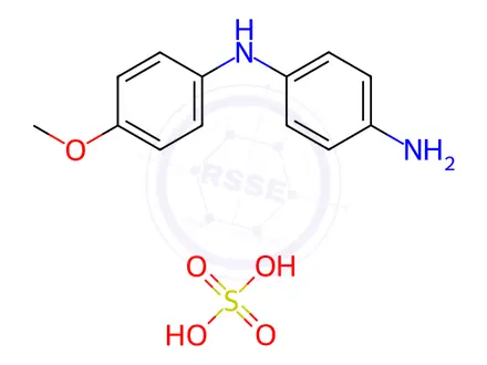 Chemical structure of N1-(4-Methoxyphenyl)benzene-1,4-diamine xsulfate
