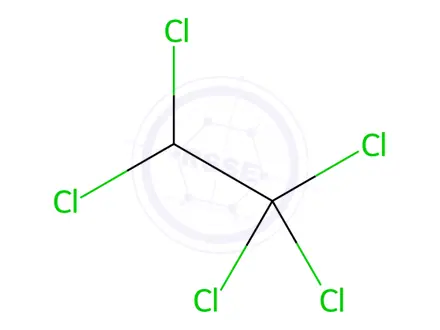 Chemical structure of Pentachloroethane