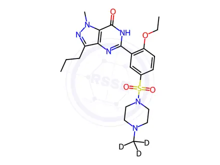Chemical structure of Sildenafil-d3