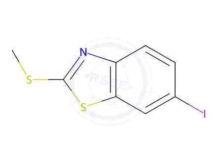 Chemical structure of Benzothiazole, 6-iodo-2-(methylthio)-