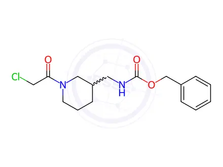 Chemical structure of Benzyl ((1-(2-chloroacetyl)piperidin-3-yl)methyl)carbamate