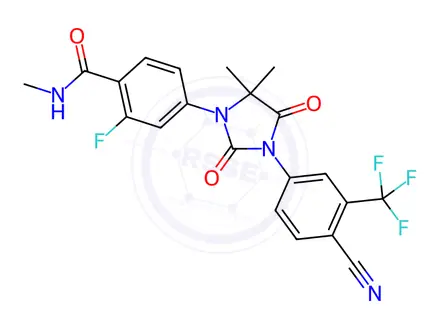 Chemical structure of Enzalutamide impurity J