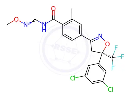 Chemical structure of Fluxametamide in methanol