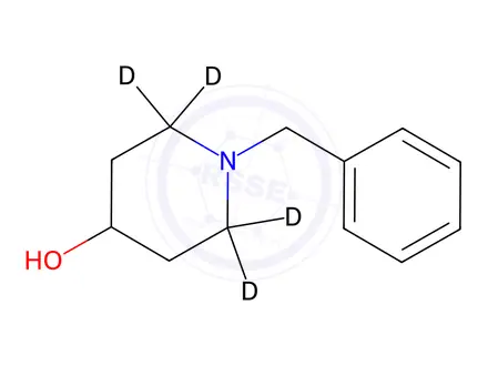 Chemical structure of 1-Benzyl-4-piperidinol-2,2,6,6-d4