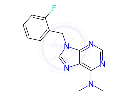 Chemical structure of 9-(2-Fluorobenzyl)-N,N-dimethyl-9H-purin-6-amine