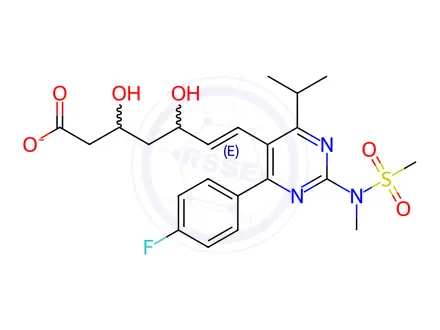 Chemical structure of Rosuvastatin Impurity 117(Sodium Salt)